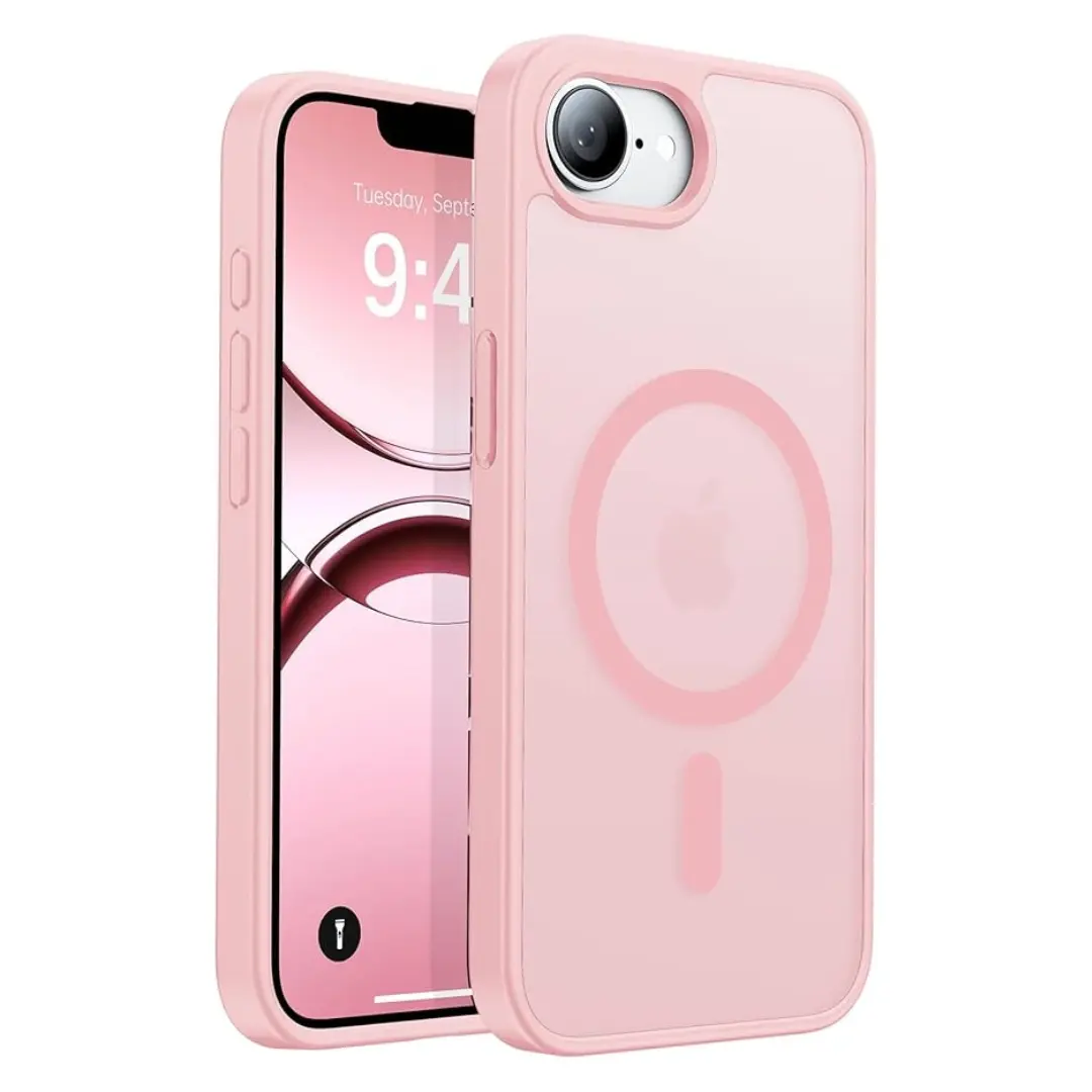 iPhone 16E MagSafe Cam Smoke Twotone Case Pink